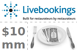 Another $10 mm for reservation service Livebookings Another $10 mm for reservation service Livebookings