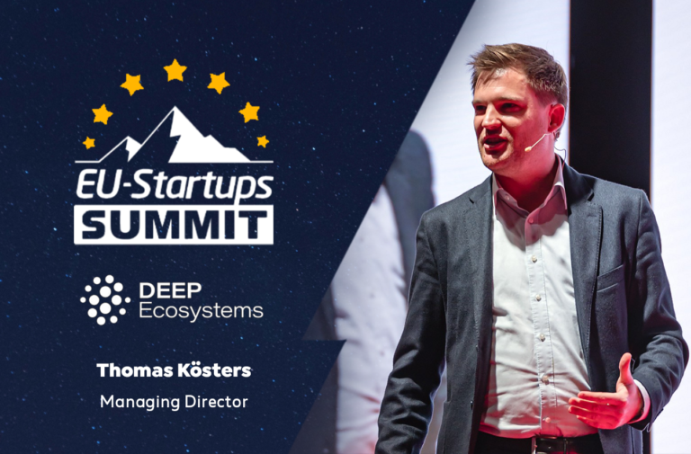 Co-Founder of DEEP Ecosystems, Thomas Kösters, will speak at the EU-Startups Summit in Barcelona on May 12-13