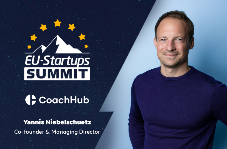 CoachHub Co-founder and Managing Director Yannis Niebelschütz will speak at our EU-Startups Summit on May 12-13 in Barcelona
