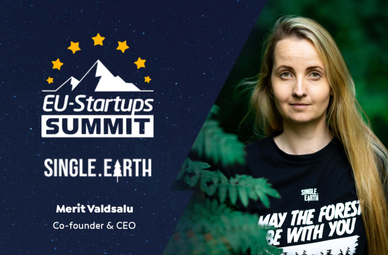 Single.Earth CEO & Co-founder Merit Valdsalu will speak at our EU-Startups Summit on May 12-13 in Barcelona
