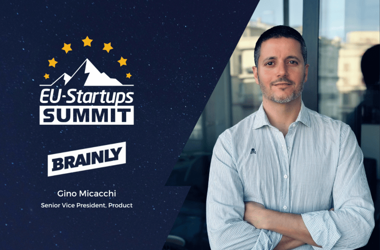 Gino Micacchi, SVP Product at Brainly, will speak at this year’s EU-Startups Summit!
