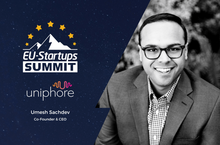 Umesh Sachdev, Co-Founder and CEO of Uniphore, will speak at this year’s EU-Startups Summit!