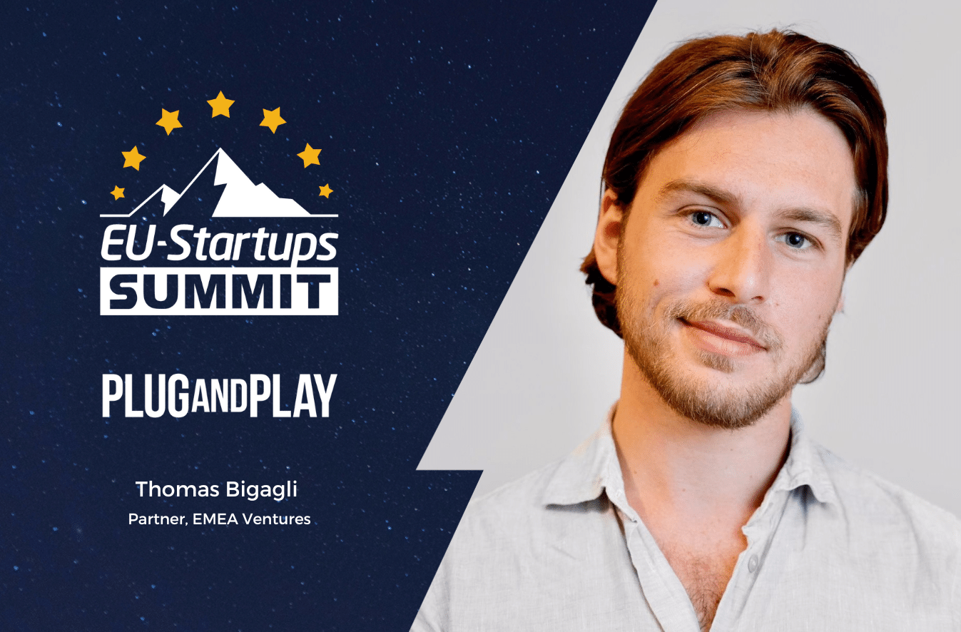 Thomas Bigagli, Partner at Plug and Play, will speak at this year's EU