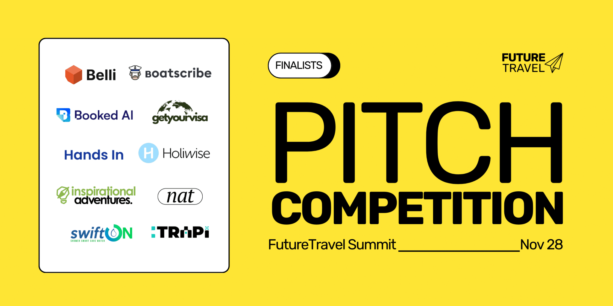 Meet the 10 finalists of the 2023 FutureTravel Summit Pitch Competition!