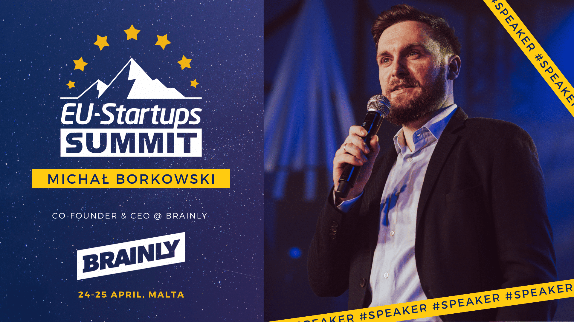 Michał Borkowski, Co-founder &amp; CEO of Brainly joins as speaker at the EU-Startups Summit 2025!